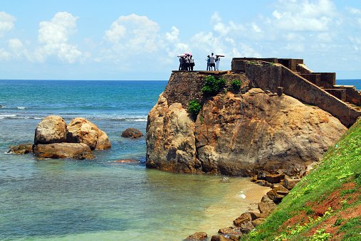 Flag Rock Bastion Sunset Galle Fort
